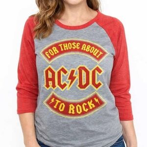 AC/DC ($45) “For Those About To Rock” Raglan Shirt